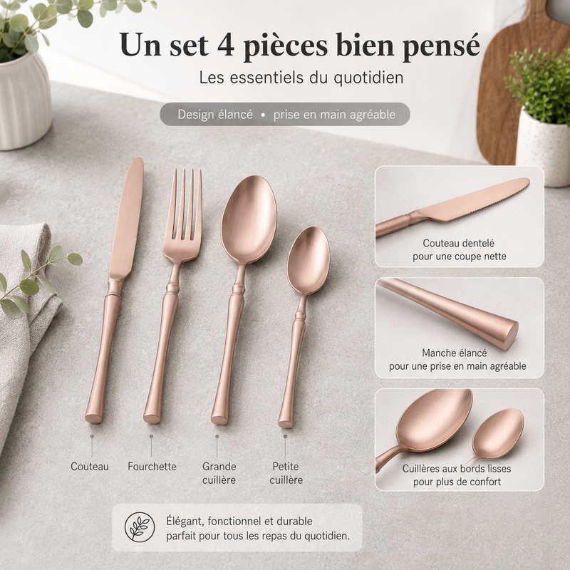 Set couverts inox 304