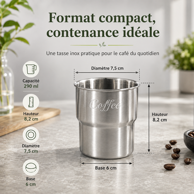 Mug Café Inox 304 290ml