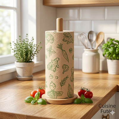 🎋 Rouleau d'Essuie-Tout en Bambou "Bio-Déco"