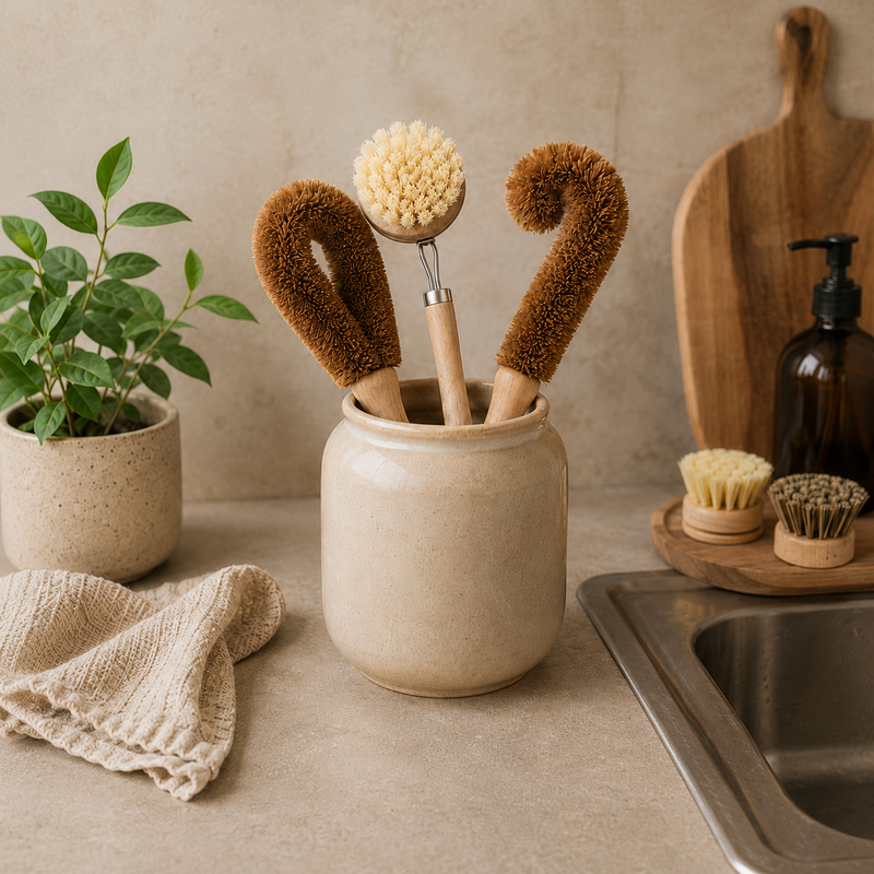 Set Brosses Naturelles Bambou + Sisal + Coco