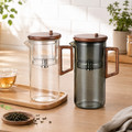 Infuseur à Thé Verre Borosilicaté + Couvercle Noyer