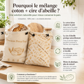 Sac Conservation Pain Beeswax Coton