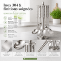 Set ustensiles 7 pièces inox 304