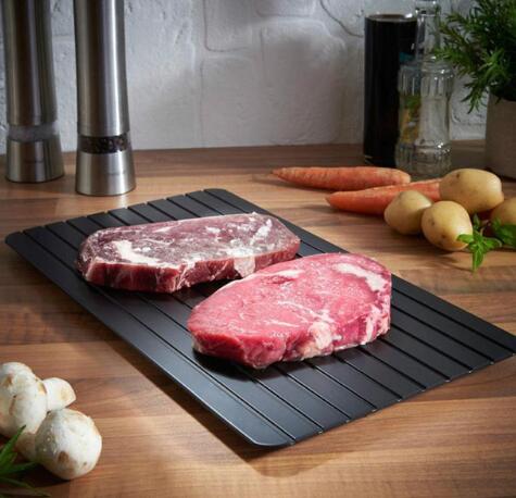 Plateau de décongélation rapide aluminium 295×208mm – décongelez viande et poisson en 30 min | Cuisine Futée