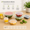 🥗 Set de 6 Couvercles "Stretch & Fresh"