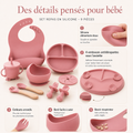 Set Repas Bébé Silicone 9 Pièces
