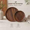Assiette Noyer Naturelle
