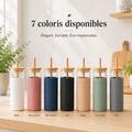 Tumbler Verre + Bambou + Paille