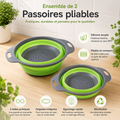 Passoire Silicone Pliable Set 2