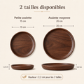 Assiette Noyer Naturelle