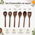 Set Ustensiles Noyer 6pc