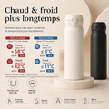 Gourde inox 316 isotherme chaud 12 h froid 24 h